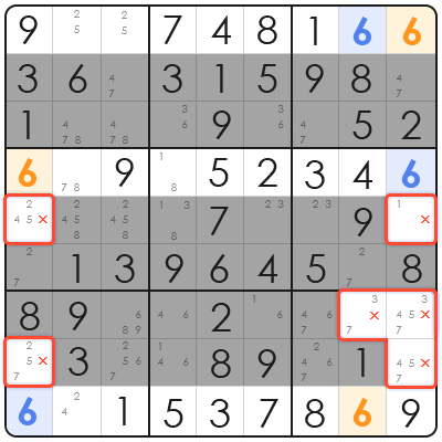 sudoku box line reduction